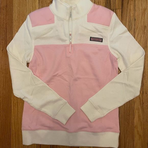 Vineyard Vines NWOT Pink/Cream Colorblock Shep Shirt Size XXS - Picture 6 of 13